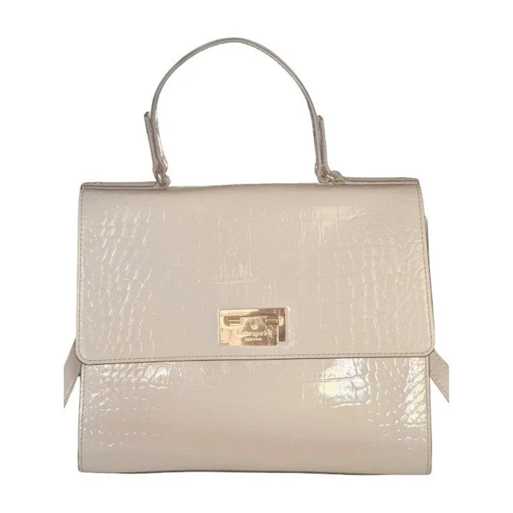 Kate Spade New‎ York Doris Knightsbridge Croc Embossed Patent Leather Satchel
